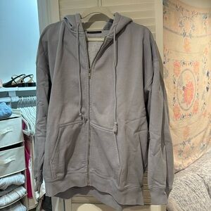 brandy melville christy zip up hoodie